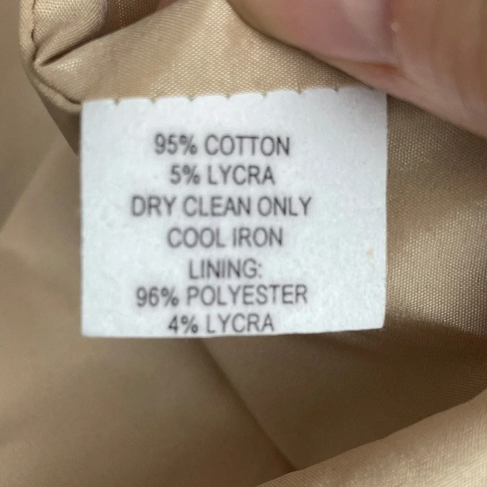 Jenne Maac Corduroy Jacket Womens M/8 Tan Button Closure Lined‎ Vintage USA Y2K